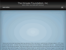 Tablet Screenshot of kinsalefoundation.org